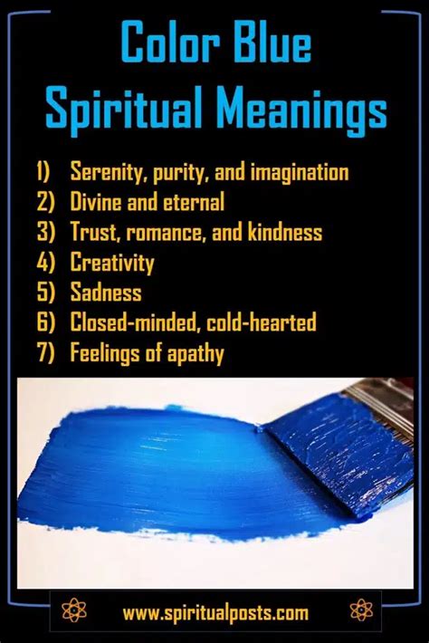 blue color meaning spiritual.